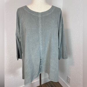 Focus Casual Life 100% Cotton Long Sleeve Lightweight Blouse